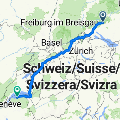Hauptstraße, Krauchenwies nach Rue de la Paix, Thonon-les-Bains