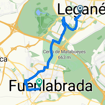 Ruta en Leganés