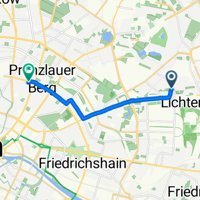 Genslerstraße, Berlin to Kollwitzstraße, Berlin