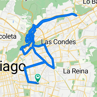 Route in Santiago