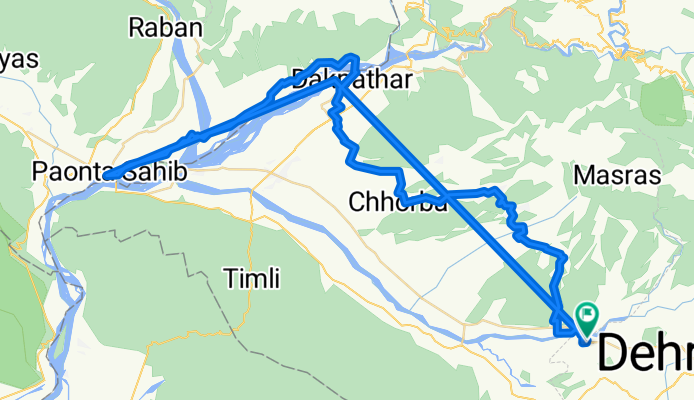 Route in Dehradun