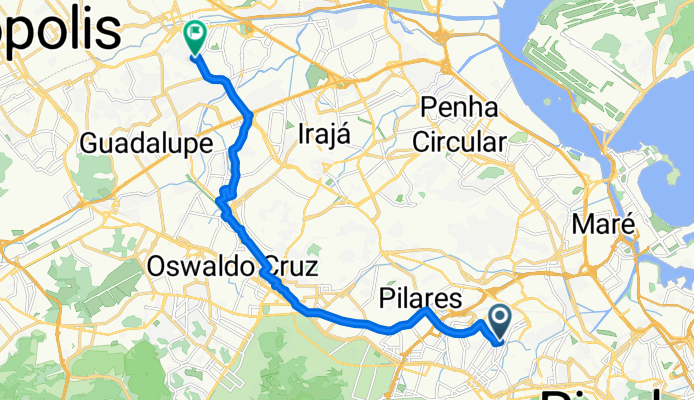 De Rua Henrique Boiteux a Rua Gervásio Lobato