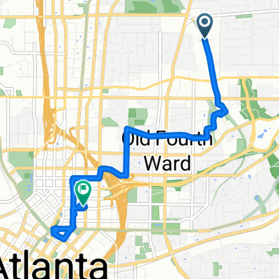 Beltline NE, Atlanta to Courtland St NE, Atlanta