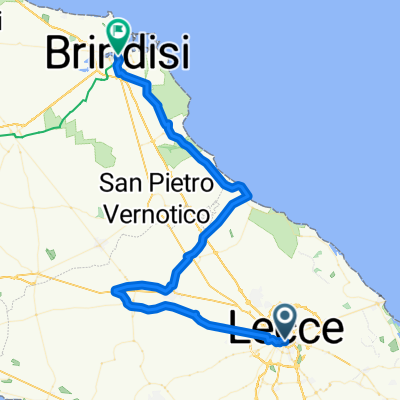 Via Quinto Fabio Balbo, Lecce to Via Filomeno Consiglio, Brindisi