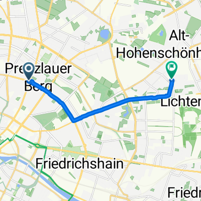 Kollwitzstraße, Berlin to Genslerstraße, Berlin