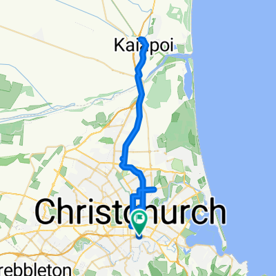 Hastings St East, Christchurch to Hastings St East, Christchurch