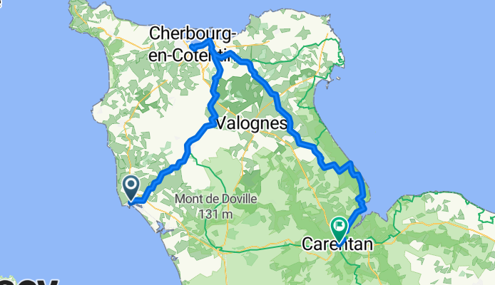From Barneville-Carteret to Carentan-les-Marais