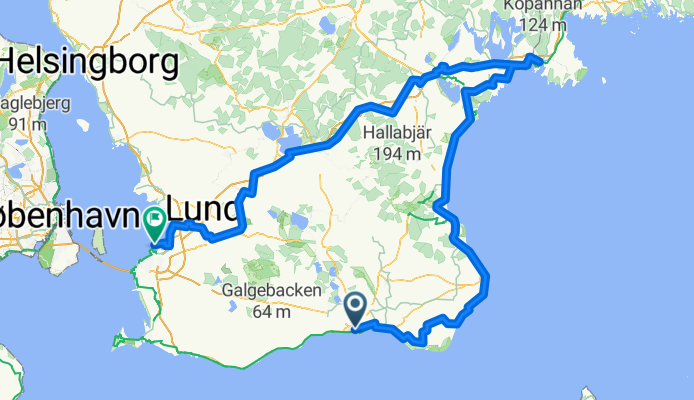 Sommertour Etappe 2 Von Ystad bis Großraum Malmö