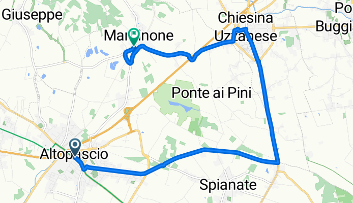 Percorso verso Marginone