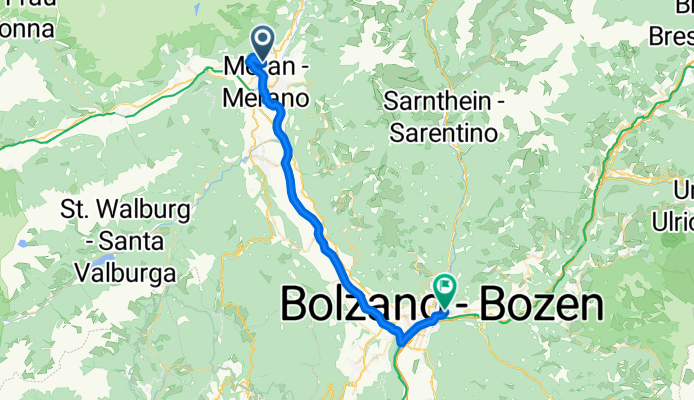 Hauptstraße, Tirol nach Laurin Straße, Bozen