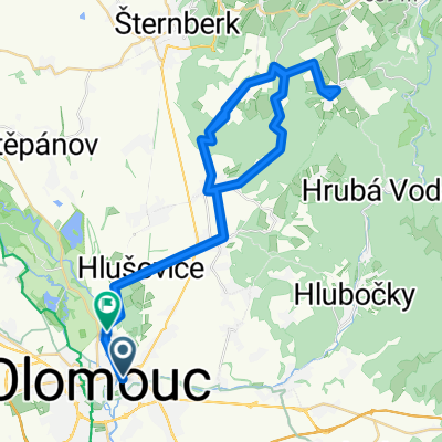 Route in Olomouc