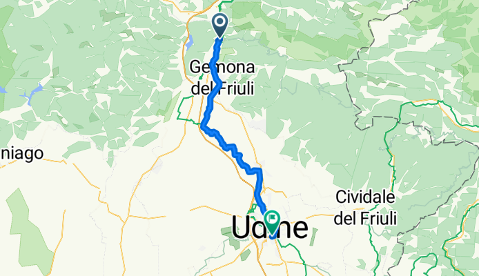 Von Venzone bis Udine