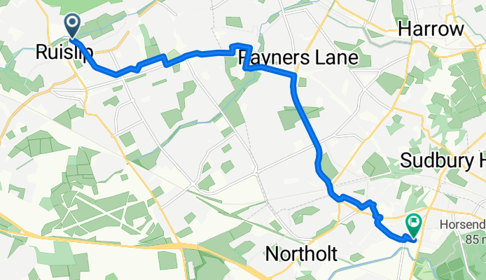 Intersting circular route through Ruislip Woods