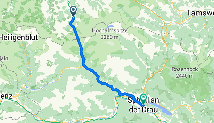 Von Bad Gastein bis Spittal an der Drau