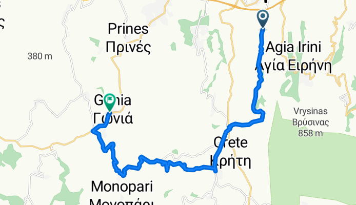 Μικρού Μετοχιου to Gonia
