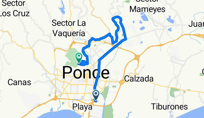 PR-1 O, Ponce a Paseo de la Cruceta, Ponce
