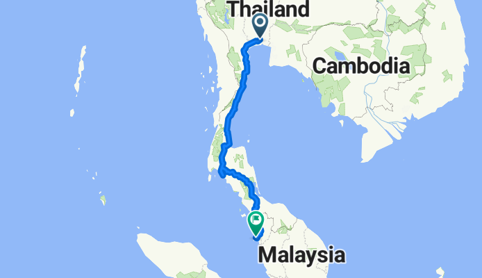 Tanao Road, Phra Nakhon District naar Logan Road, George Town