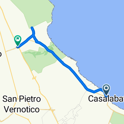 Via Lungomare Nord, Squinzano to SP 81, Brindisi