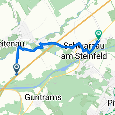 Augasse, Breitenau to Erlacher Straße, Schwarzau am Steinfeld