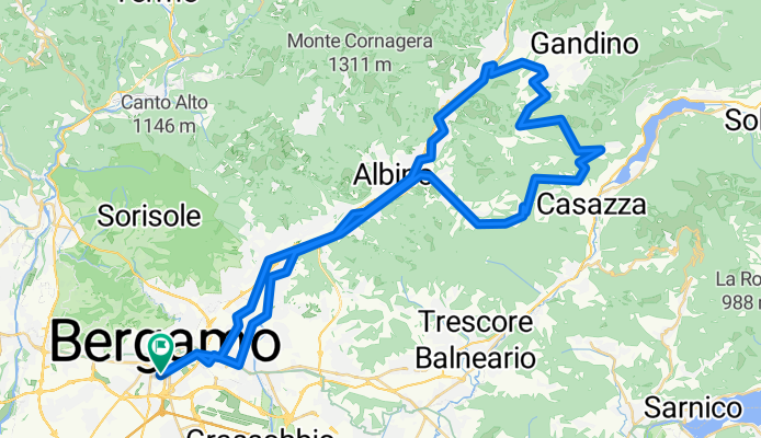 Leffe- San Rocco- Monte Croce- Trate- Colle Gallo