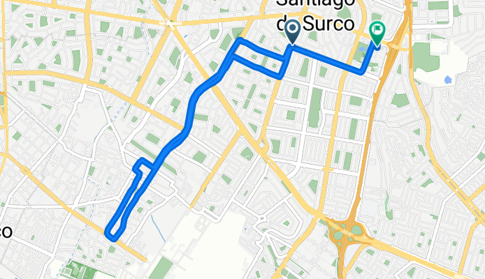 De Avenida Alejandro Velasco Astete a Calle Sacramento