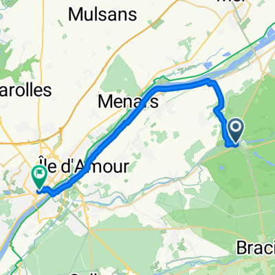 Place Saint Louis, Chambord to Rue Jean Moulin, Blois