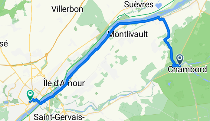 Place Saint Louis, Chambord to Rue Jean Moulin, Blois