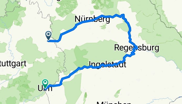 Von Crailsheim, Nürnberg, Regensburg, Ulm