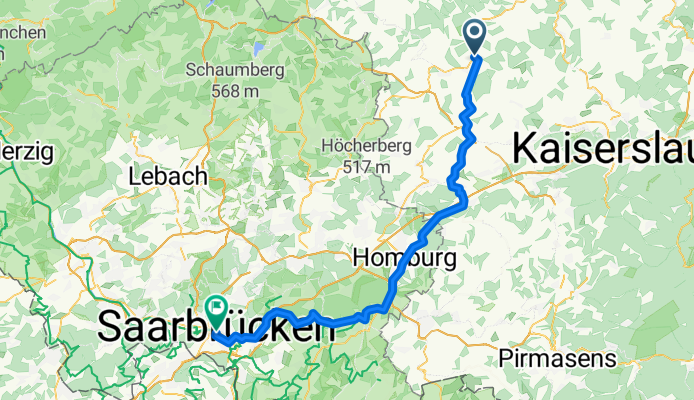 Von Altenglan bis Saarbrücken