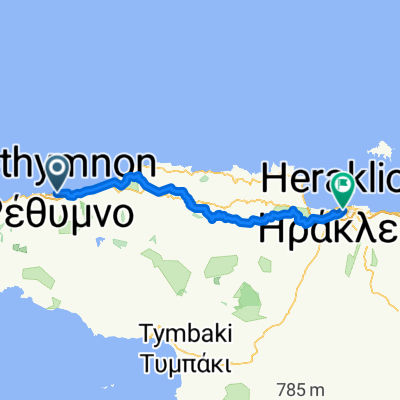 Rethymno to Heraklion