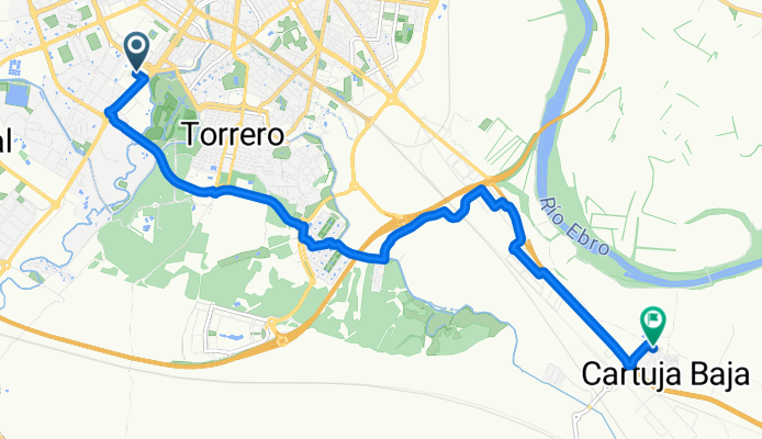 Ruta hacia Cartuja Baja - Alcampo