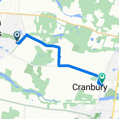 Ravens Crest Dr, Plainsboro to N Main St, Cranbury