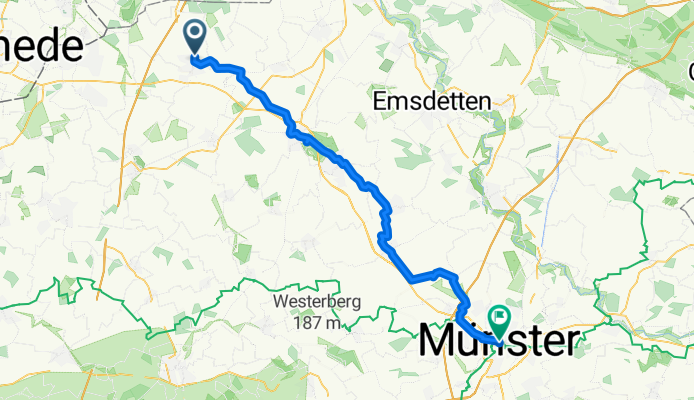 Route nach Münster