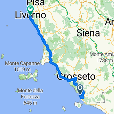 Via Aurelia Nord nach Piazza Grande