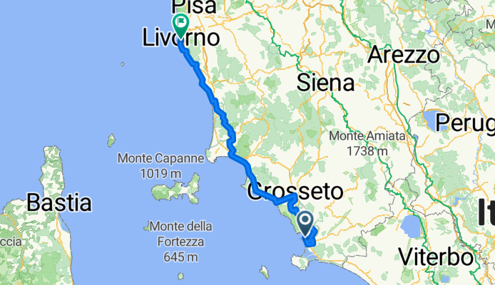 Via Aurelia Nord nach Piazza Grande