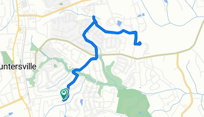 Banter Ln, Huntersville to Ivy Close Rd, Huntersville