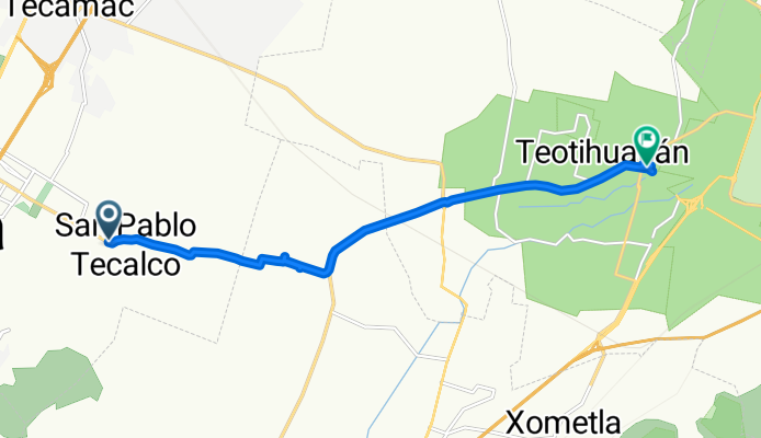 De Avenida San Pablo a Plaza Benito Juárez