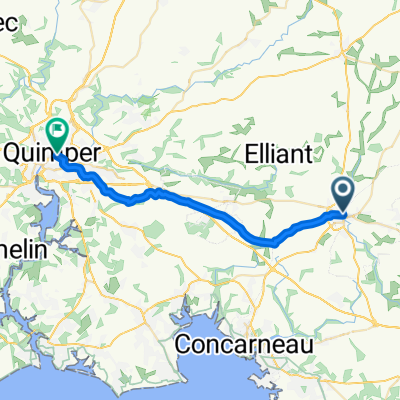 Rosporden bis Quimper