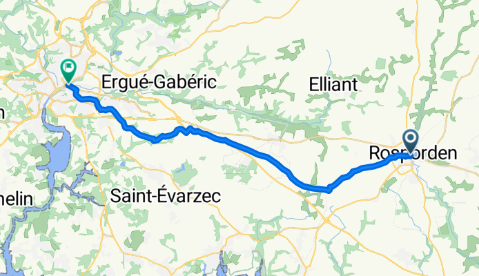 Rosporden bis Quimper