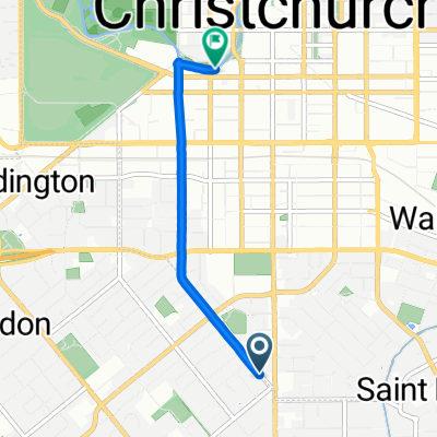 Somerfield St, Christchurch to Oxford Tce, Christchurch