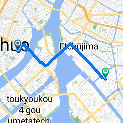 Route to 1-chōme