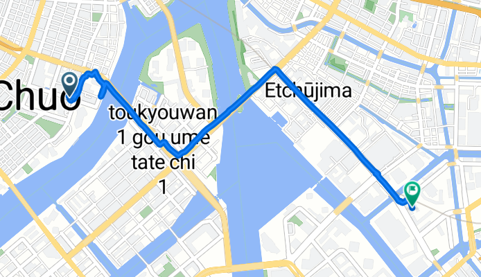 Route to 1-chōme