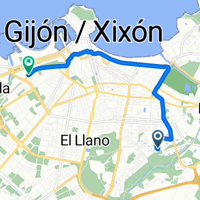 Calle de Corín Tellado, Gijón a Gijón