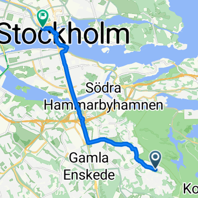 Emågatan, Bagarmossen to Hantverkargatan, Stockholm