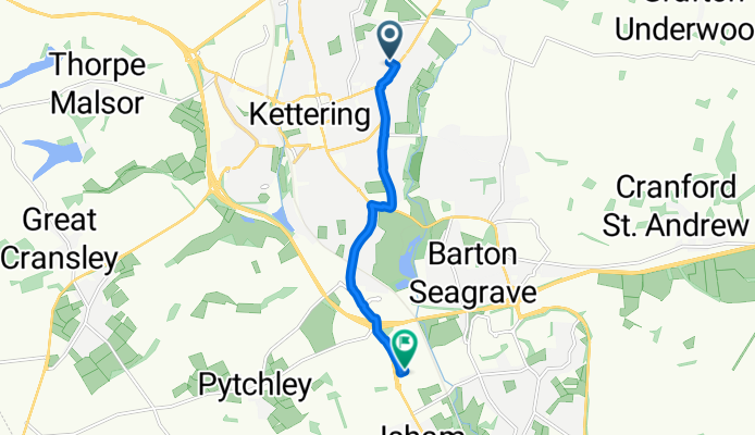 Summer Crescent, Kettering to Pytchley, Kettering