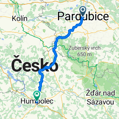 Von Pardubitz bis Humpolec