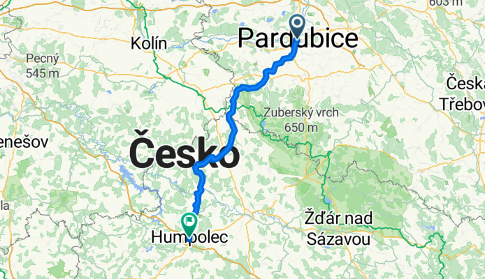 Von Pardubitz bis Humpolec