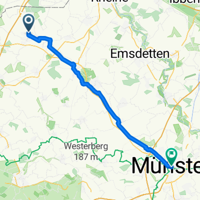 Route nach Münster