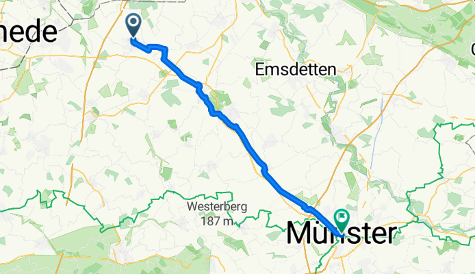 Route nach Münster