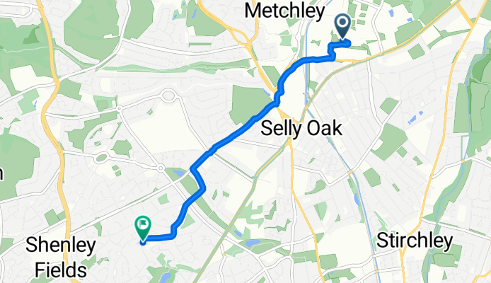 Ring Road South, Birmingham to St Denis Road, Birmingham